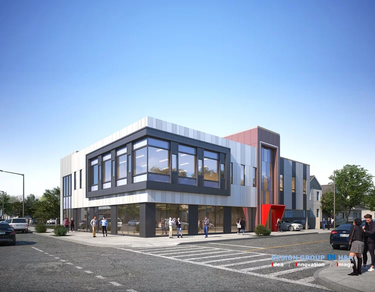 Architectural Render of Adjoining Diagnostic & Clinical Center